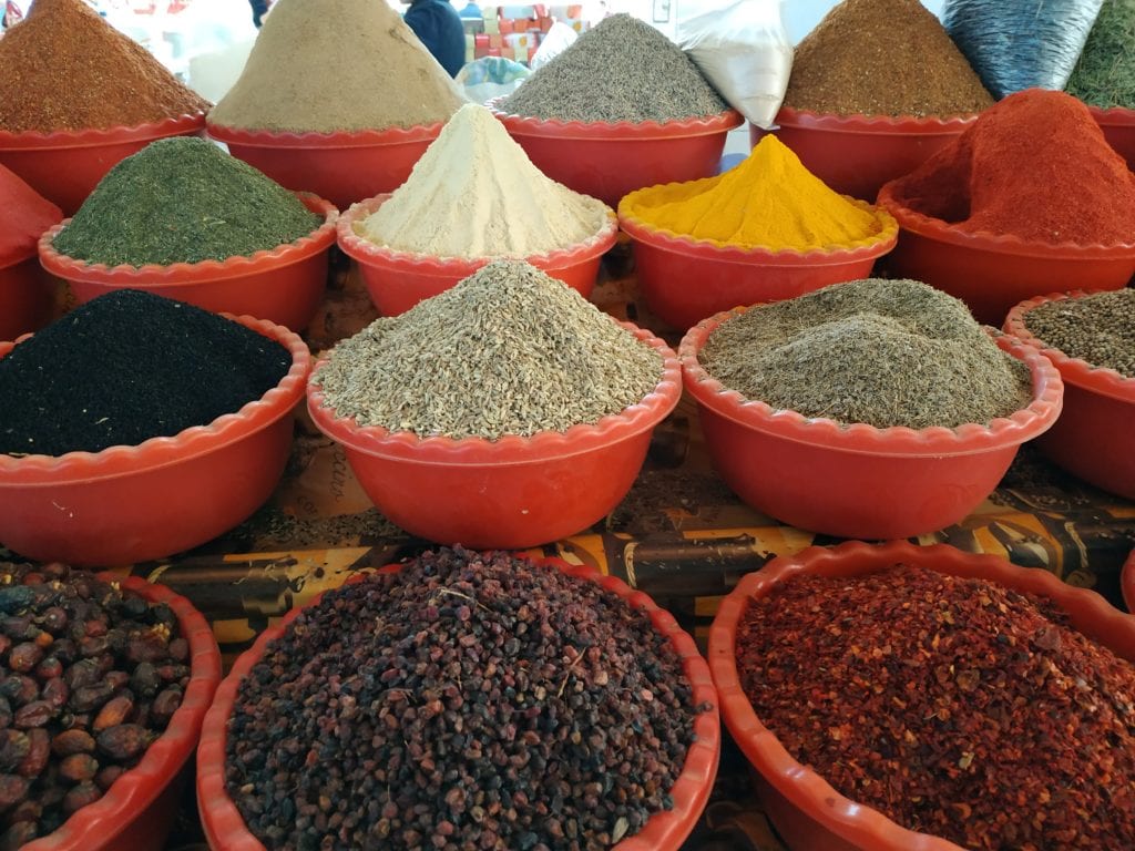 épices du marché de Boukhara