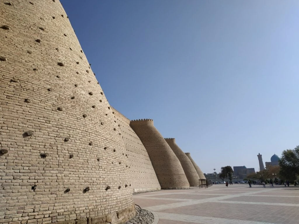 ramparts of the fortress of Bukhara in Uzbekistan