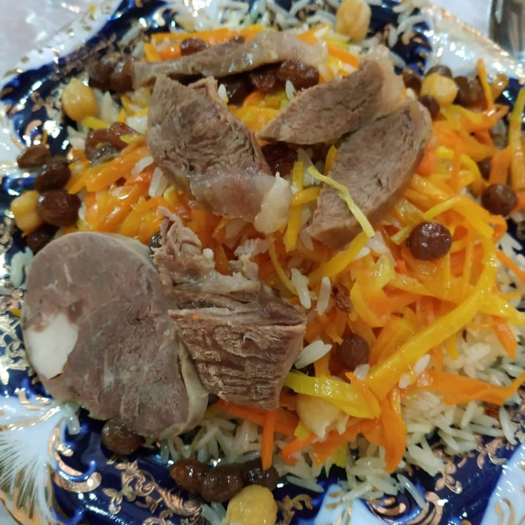 Uzbek national dish - osh or plof