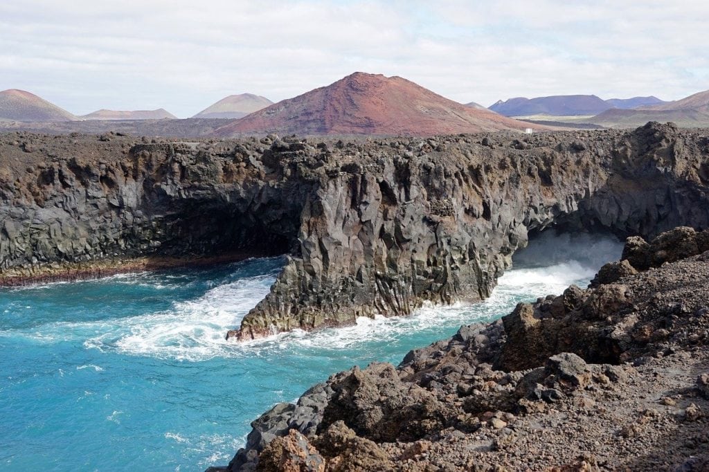 Los hervideros - Lanzarote cliffs in the Canary Islands