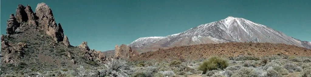 Panorama of El Teide in Tenerife in the Canary Islands