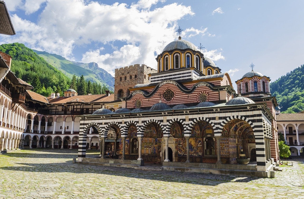 Le monastère de Rila en Bulgarie