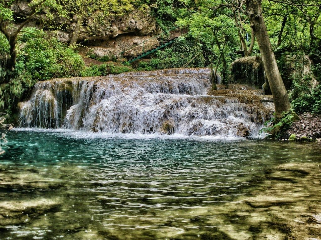 Krushina waterfall in Bulgaria