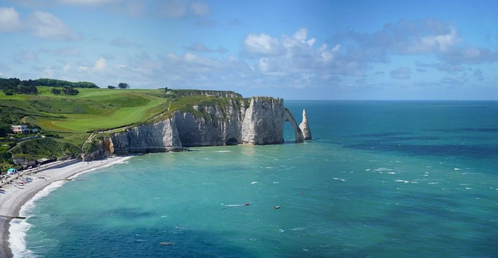 Cliffs of Etretat in Normandy