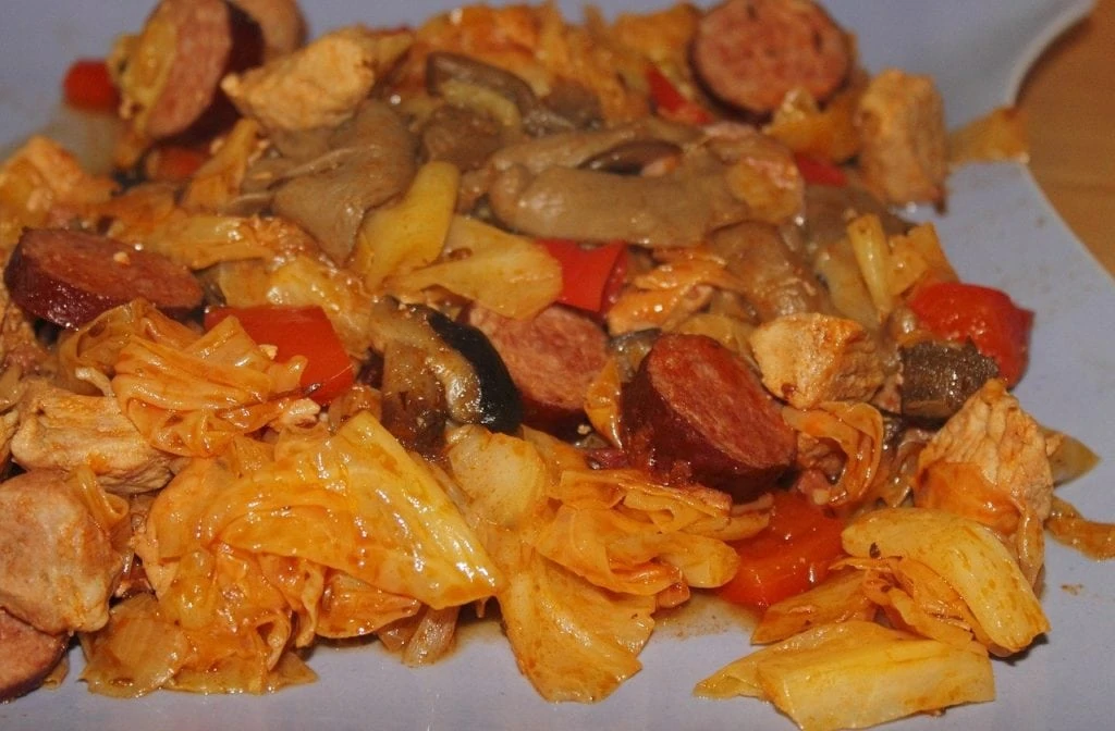 Bigos, a cabbage-based stew