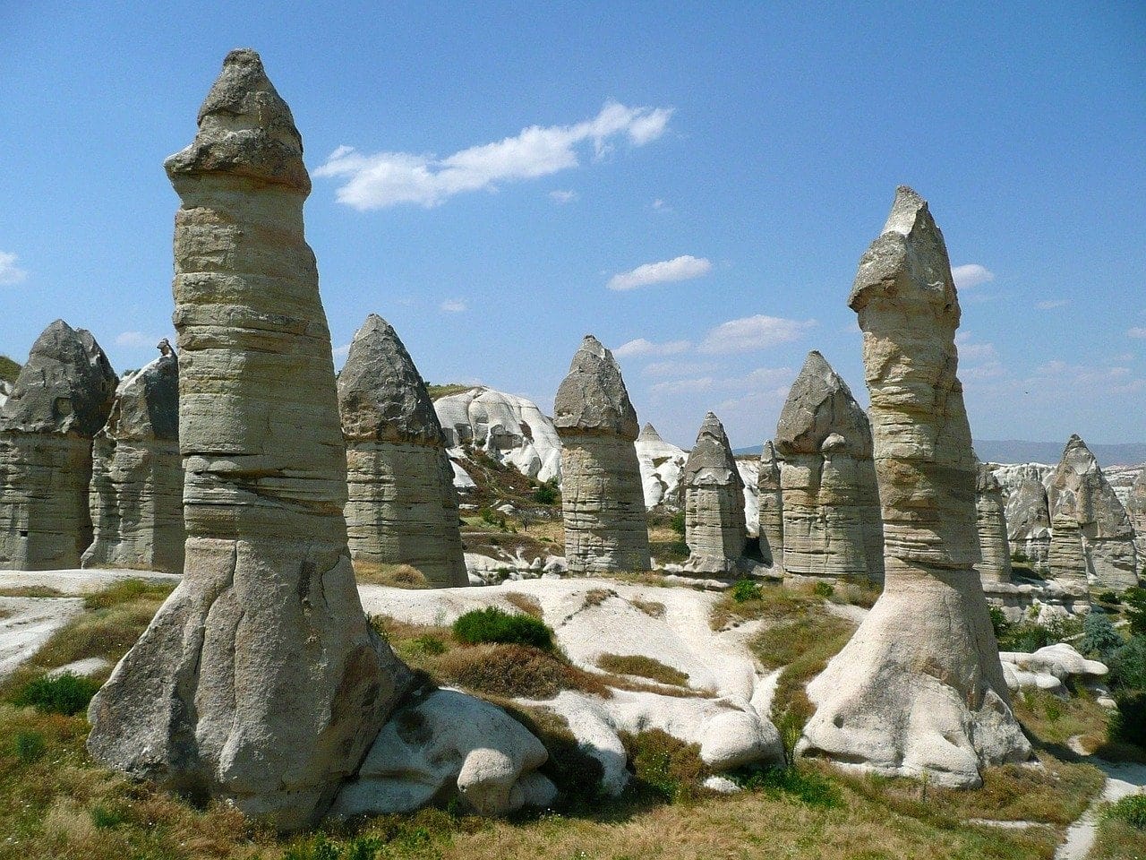 Cappadocia fairy chimneys in Turkey