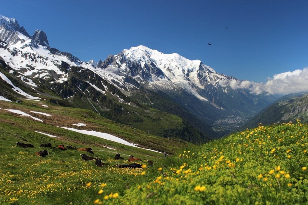 randonnée itinérante autour du sommet du Mont-Blanc