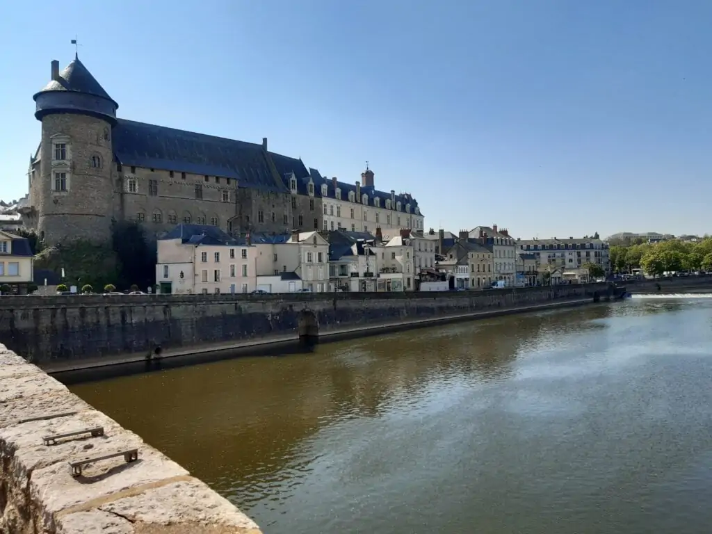 Laval castle on the Mayenne